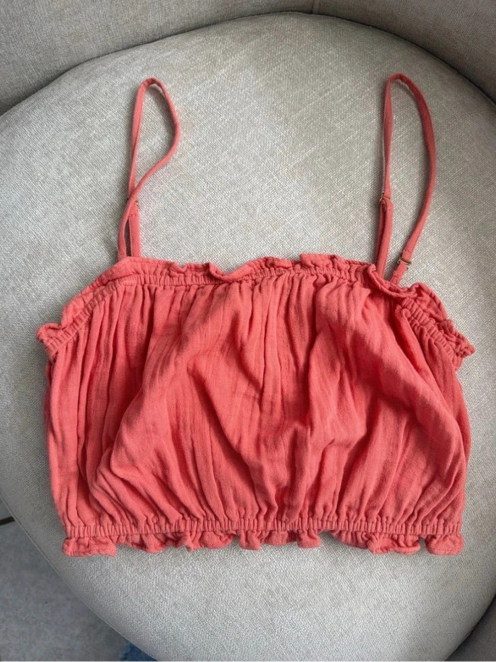 Billabong Coral Ruffled Spaghetti Strap Cami